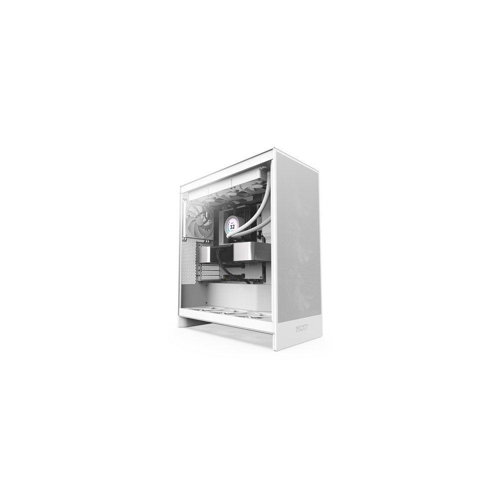 nzxt h7 flow midi tower blanco