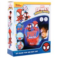 figura para pintar luz led spiderman marvel