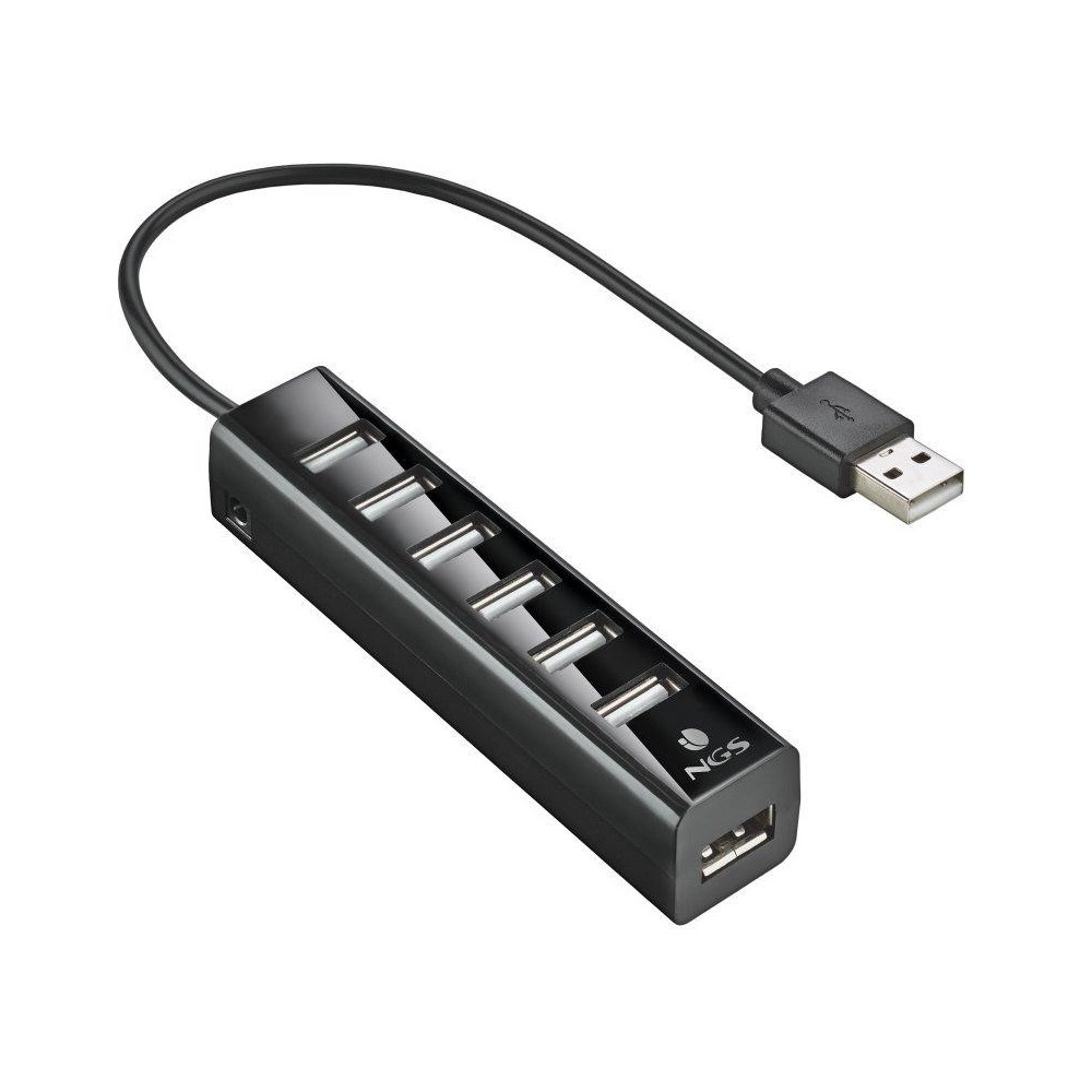 hub usb ngs tiny 7 puertos usb 2.0 + alimentador