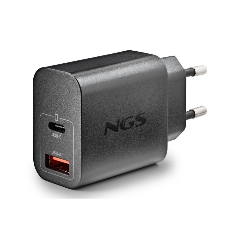 cargador de pared ngs era gan usb-c/usb-a 30w black