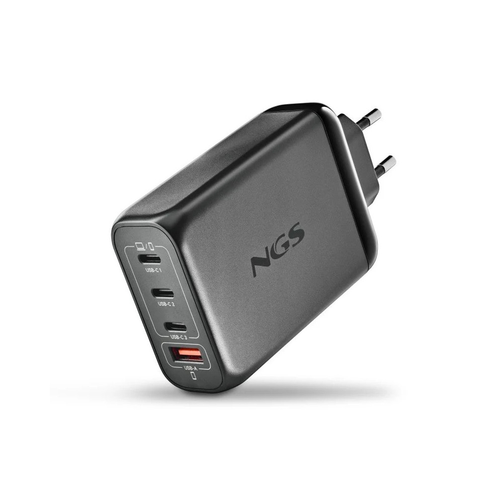 cargador de portatil ngs bud gan 3xusb-c/usb-a 140w black