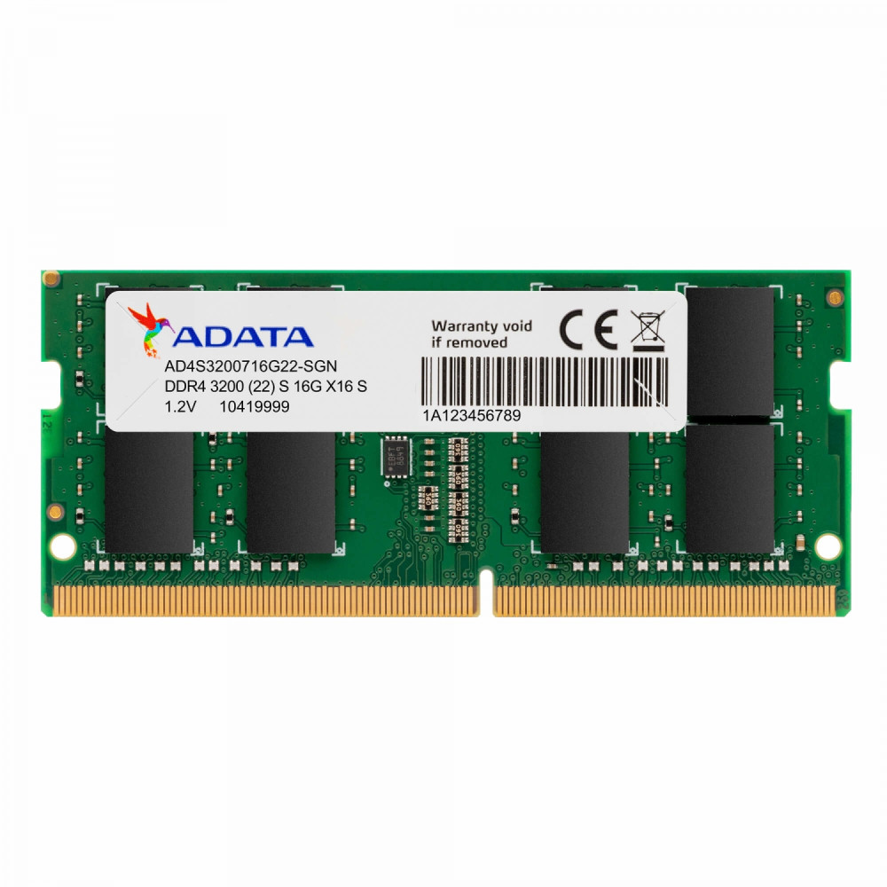 adata ad4s32008g22-sgn módulo de memoria 8 gb 1 x 8 gb ddr4 3200 mhz