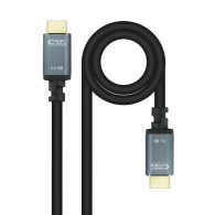 nanocable cable hdmi 2.1 iris 8k a/m-a/m, negro, 5 metros