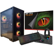 zone evil amd ryzen 5 4650g/32gb/2 tb nvme/windwos 11 monitor 24 teclado raton auriculares y alfombriila ordenador gamingpc