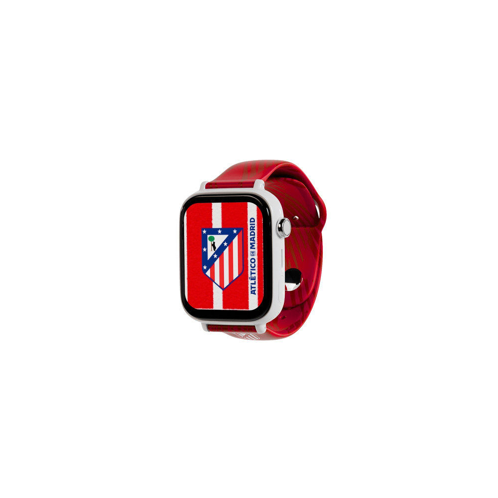 save family plus smartwatch ed. atlético de madrid blanco correa silicona roja no incluye sim
