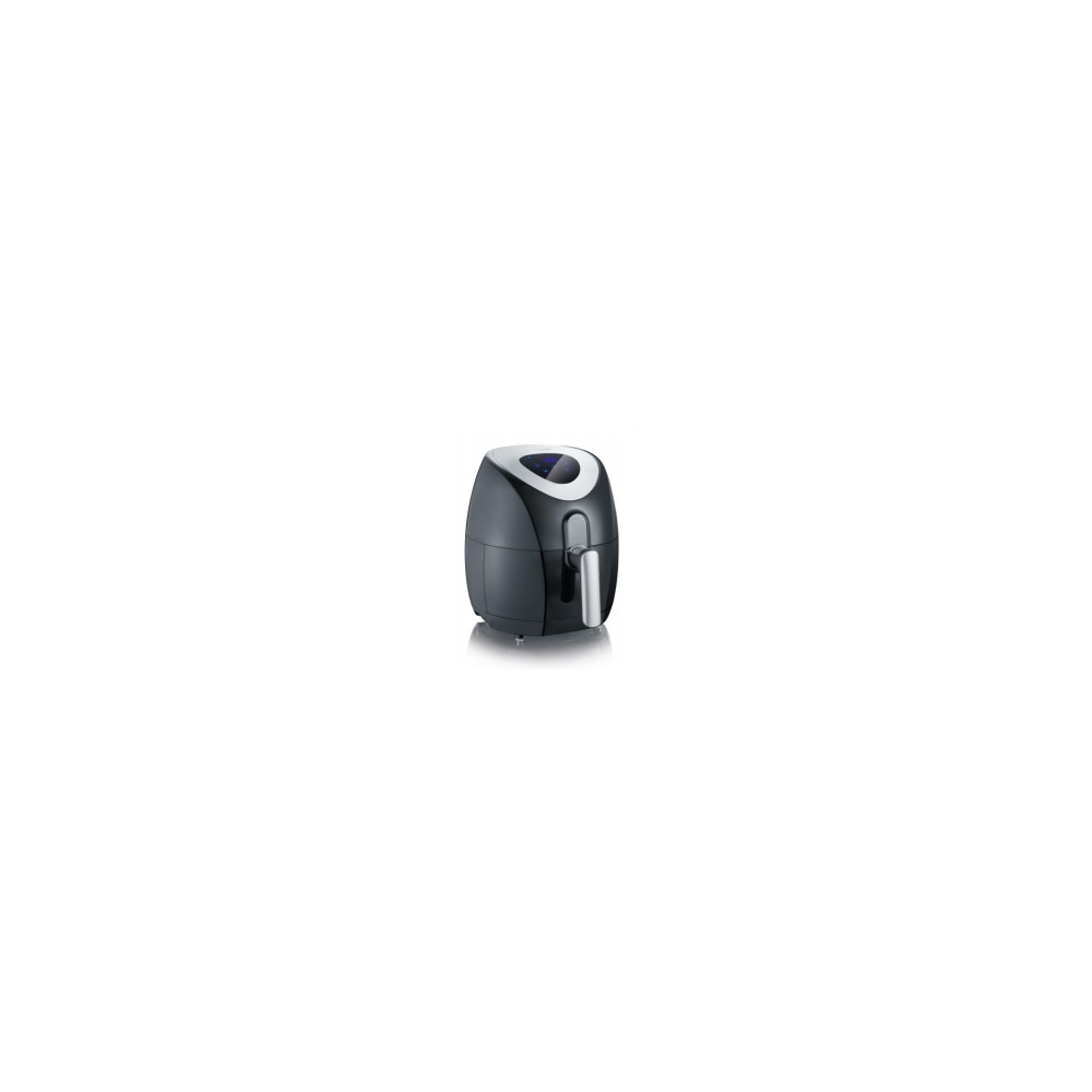severin 2430 sencillo 3,2 l independiente 1500 w freidora de aire caliente negro, acero inoxidable