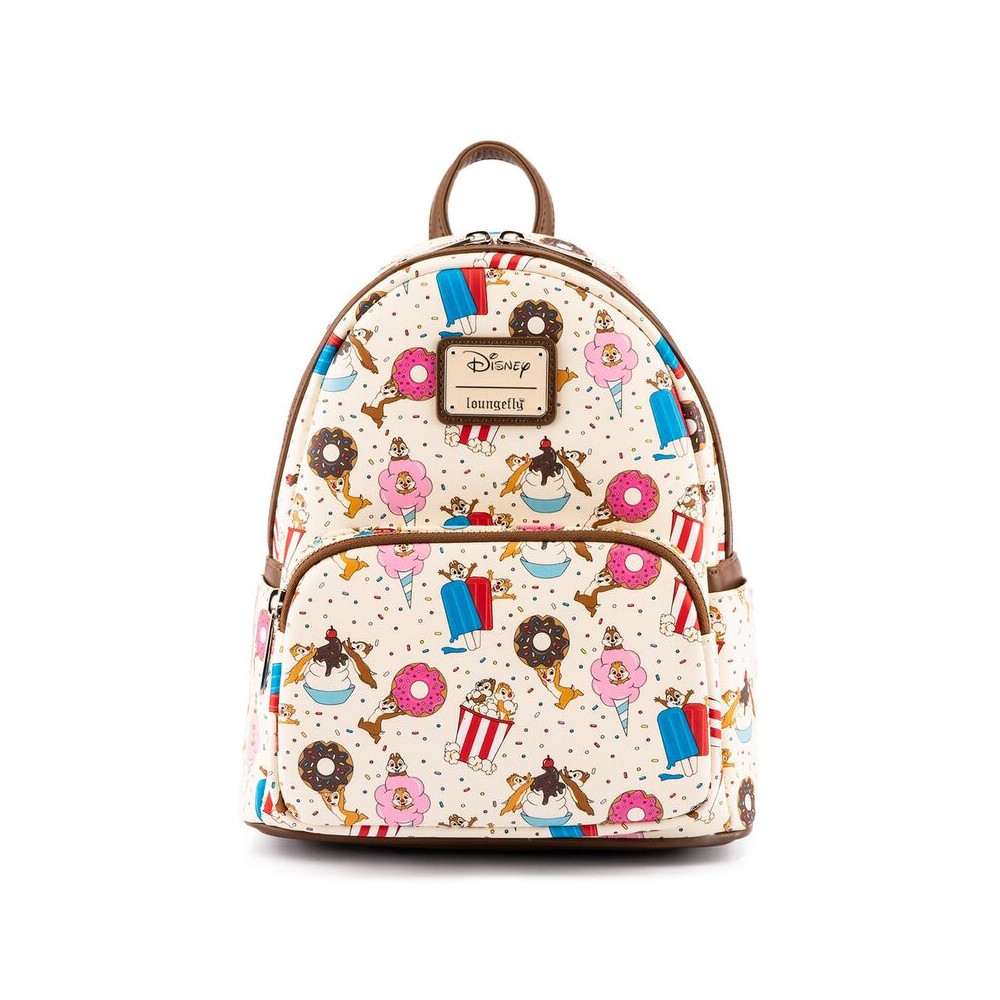 mochila dulces regalos chip and dale disney loungefly 26cm