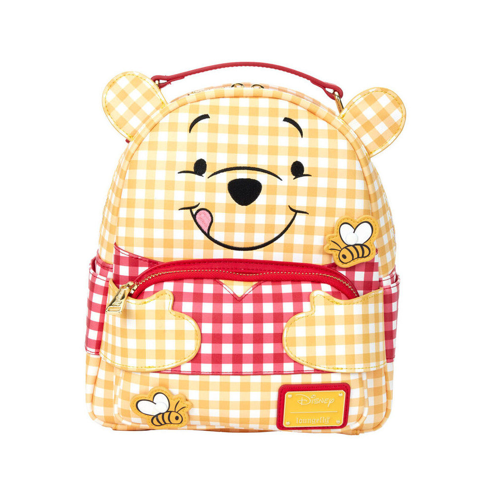mochila gingham winnie the pooh disney loungefly 25cm