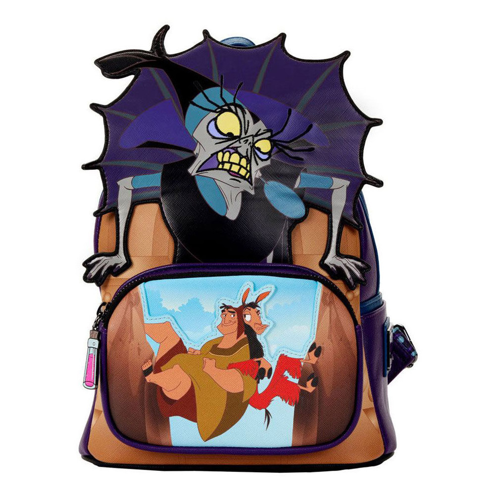 mochila villanos el emperador y sus locuras disney loungefly 26cm
