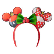 diadema orejas navidad mickey & minnie disney loungefly