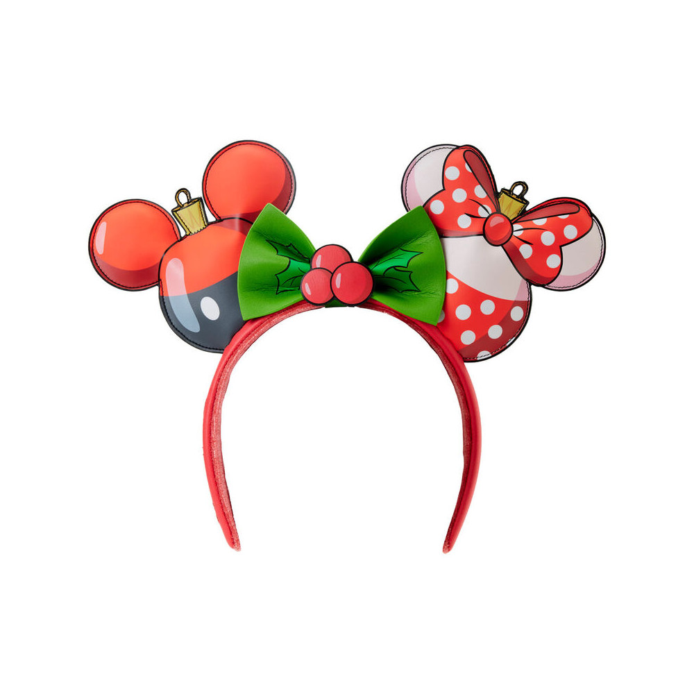 diadema orejas navidad mickey & minnie disney loungefly