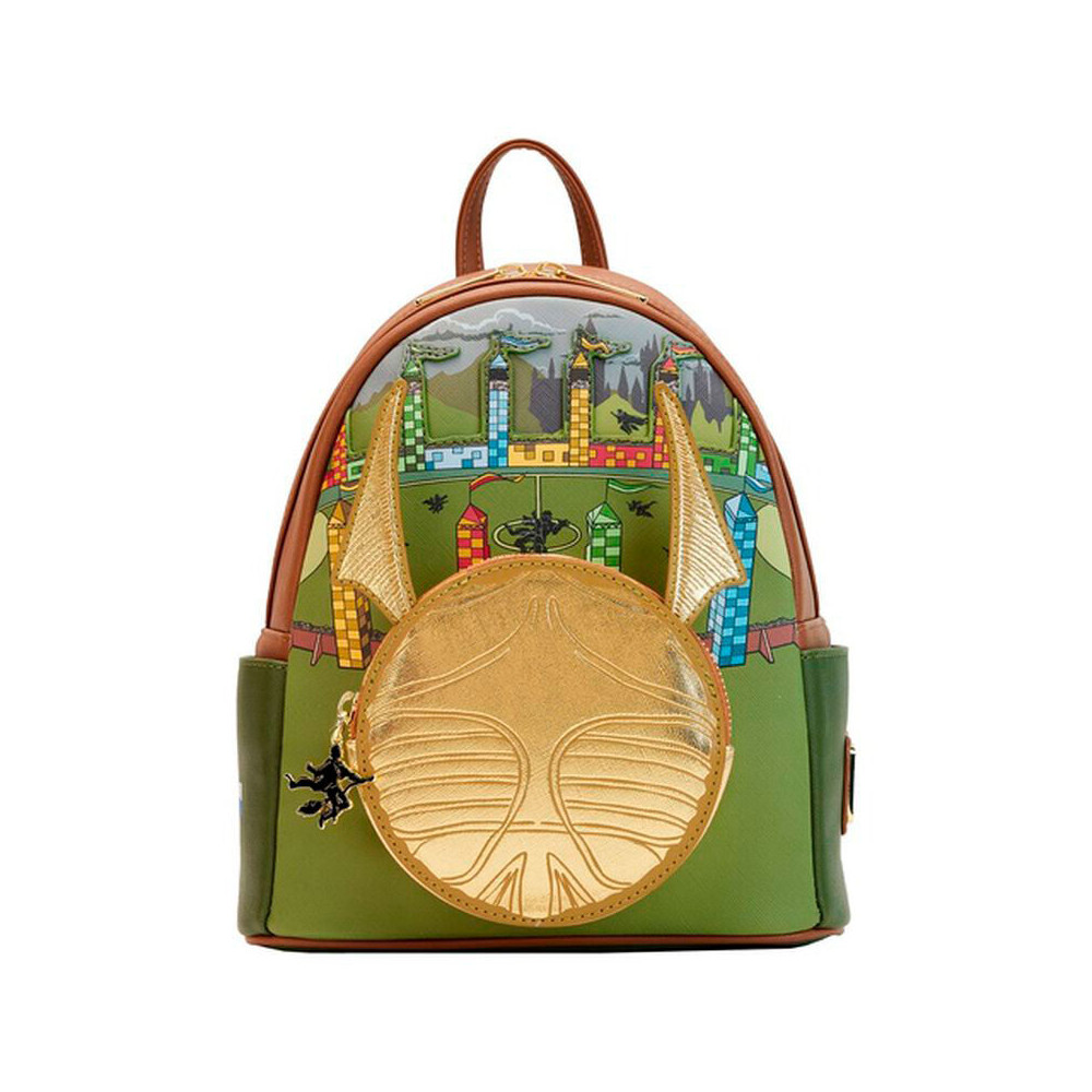 mochila snitch dorada  harry potter loungefly 26cm