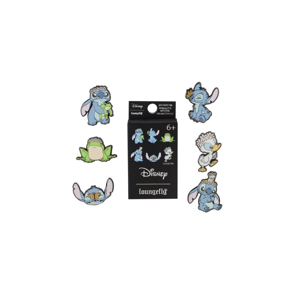 blind box mystery enamel pin stitch disney loungefly surtido