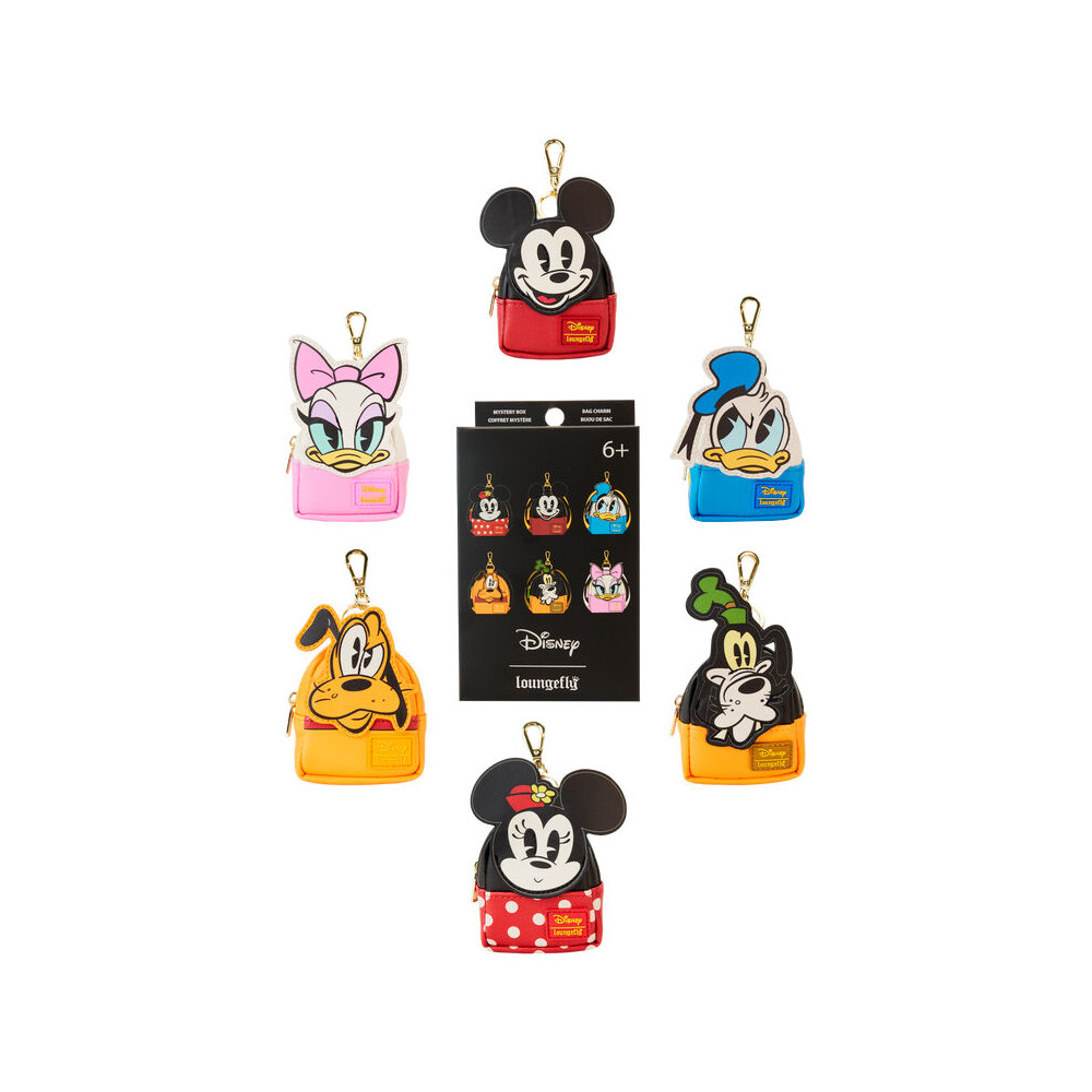 llavero mini mochila mystery mickey and friends disney loungefly surtido