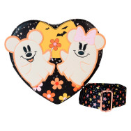 bolso bandolera floral ghost mickey &38 minnie disney loungefly