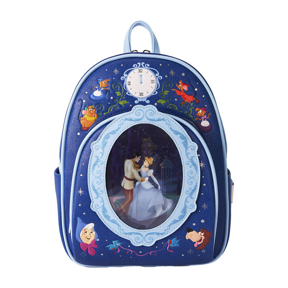 mochila lenticular 75th anniversary la cenicienta disney loungefly 26cm