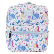 mochila nylon manga style princesas disney loungefly 24cm