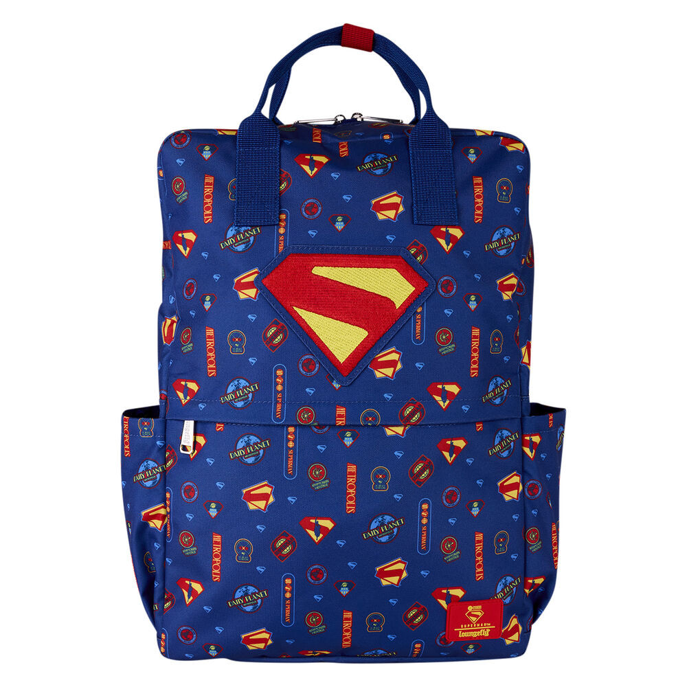 mochila nylon superman marvel loungefly 43cm