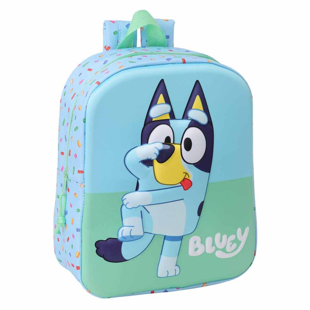 mochila 3d bluey 27cm