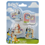 blister 4 gomas borrar bluey