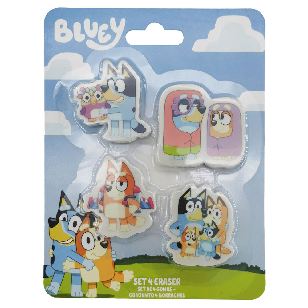 blister 4 gomas borrar bluey