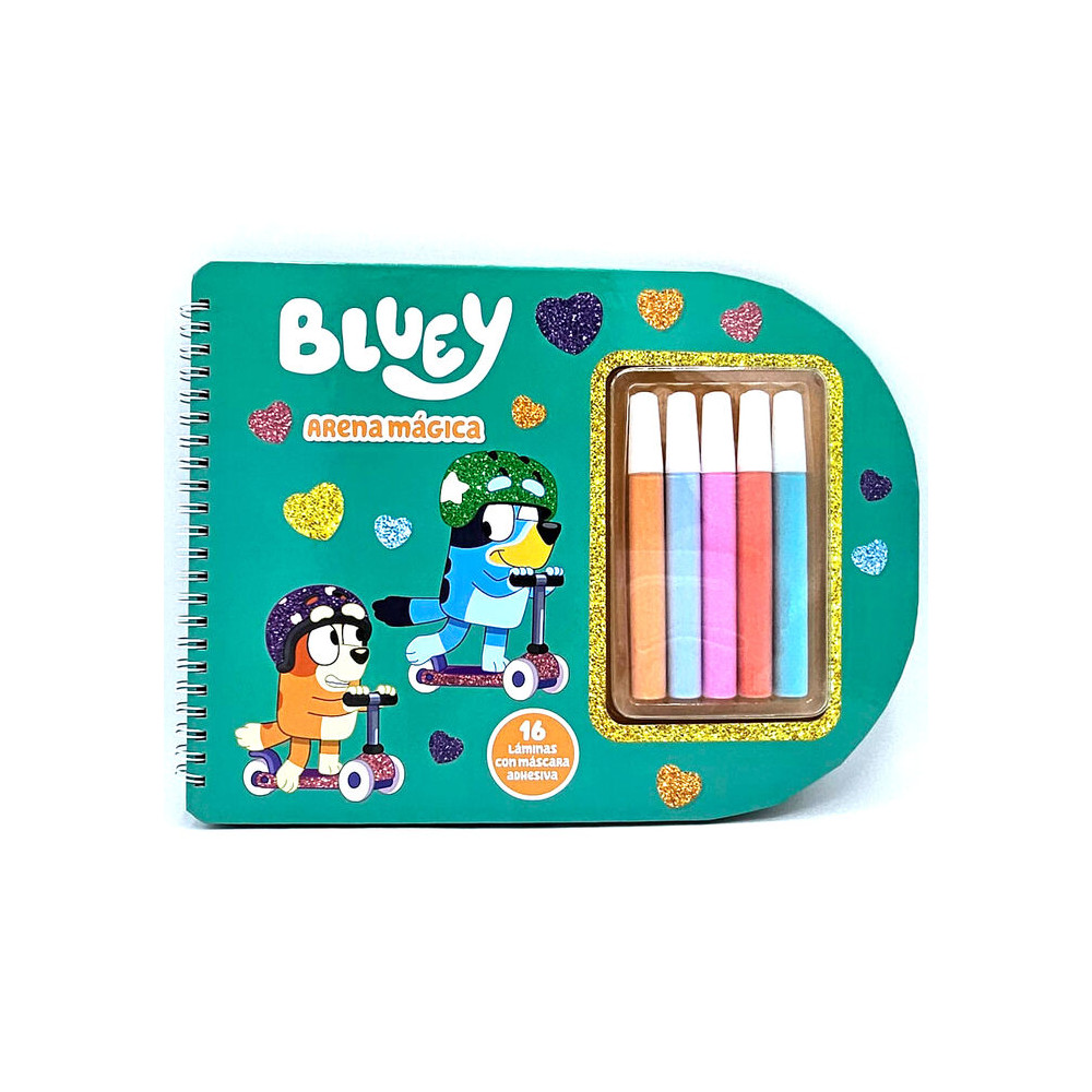 libreta arena magica bluey