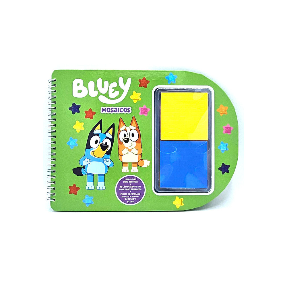 libreta mosaicos bluey