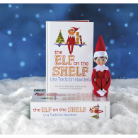 set cuento + muñeco elfo the elf on the shelf español
