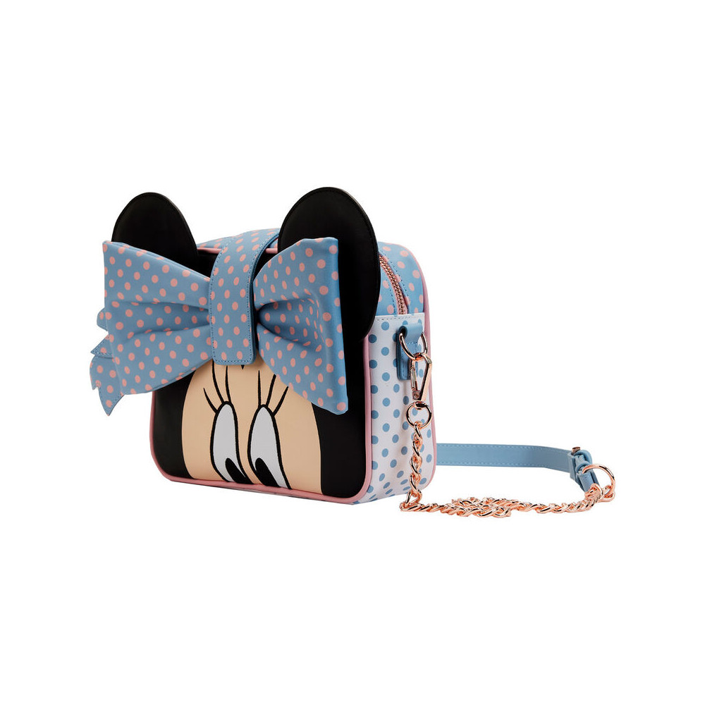 bolso loungefly pastel polka dot minnie mouse disney