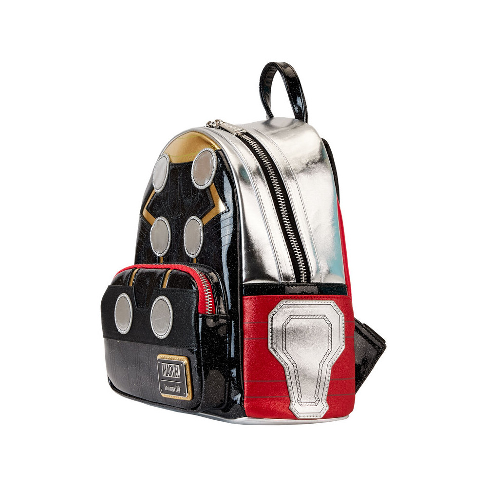 mochila metallic thor marvel loungefly 26cm