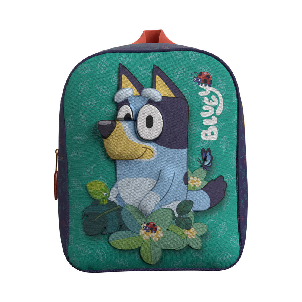 mochila 3d leaves bluey 30cm