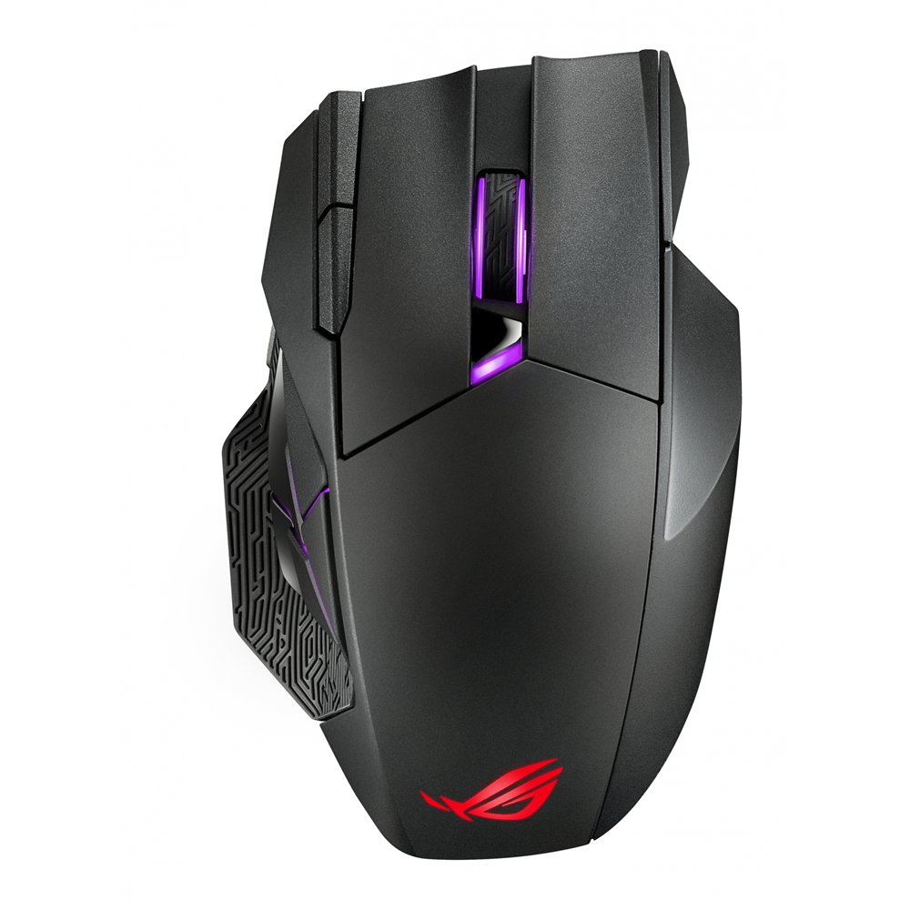 asus rog spatha x ratón mano derecha rf wireless+usb type-a í“ptico 19000 dpi