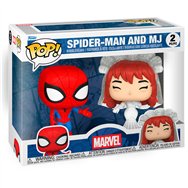 blister 2 figuras pop marvel spider-man and mj