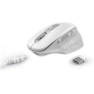 Raton Trust Ozaa Ergonomico Recargable Wireless White