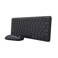Teclado Raton Trust Lyra Tkl Wireless Multidispositvo Black