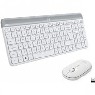 Teclado Raton Logitech Mk470 Slim Wireless Silent White