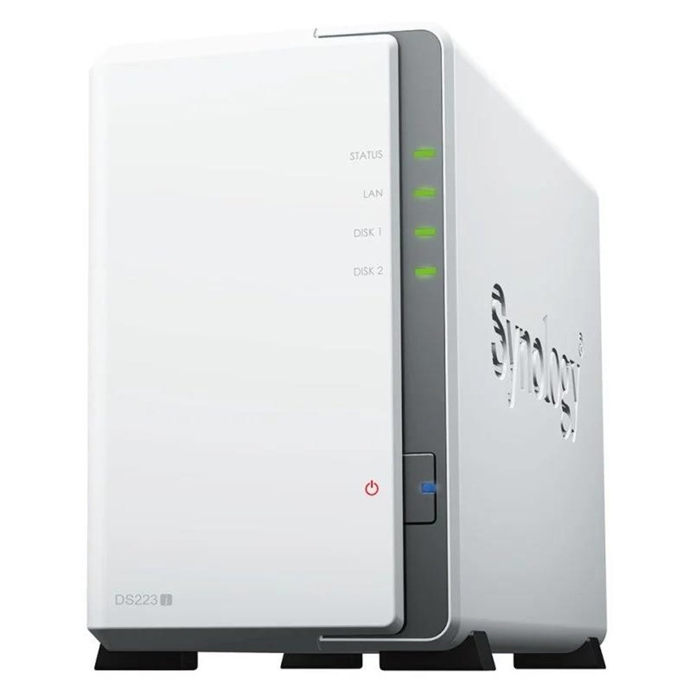 unidad nas synology 2 hdd/ssd diskstation cpu 1.7ghz 4 nucleos white