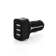 Cargador Coche Smartphone Phoenix 5v 3x Usb 72a