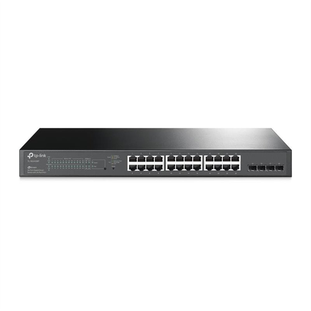switch tp-link omada jetstream 28 puertos tl-sg2428p 24 poe + 4 sfp rack