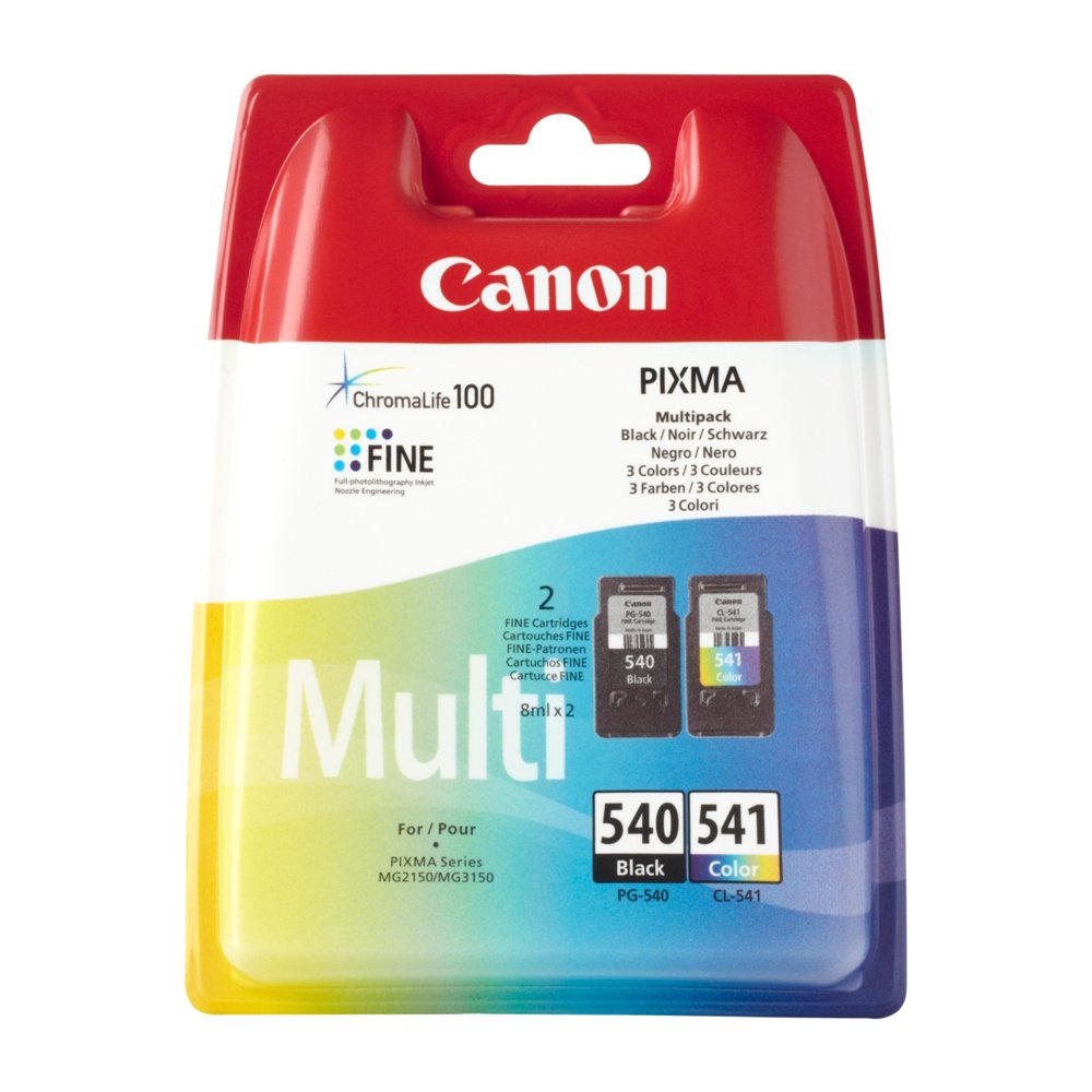 cartucho canon 5225b006 pg-540 cl-541 negro color