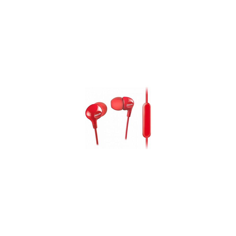 auriculares intrauditivo philips con microfono jack 3.5 rojo she3555 red