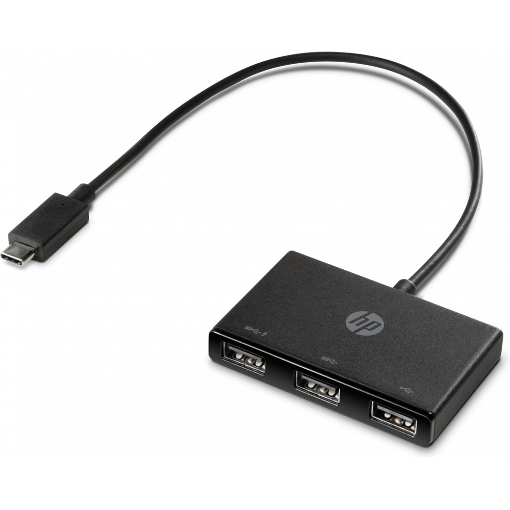 hub hp concentrador usb-c a usb-a z6a00aa