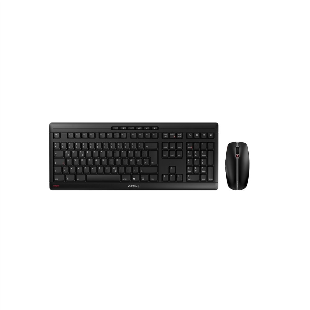 cherry stream desktop teclado rf inalámbrico qwertz alemán negro