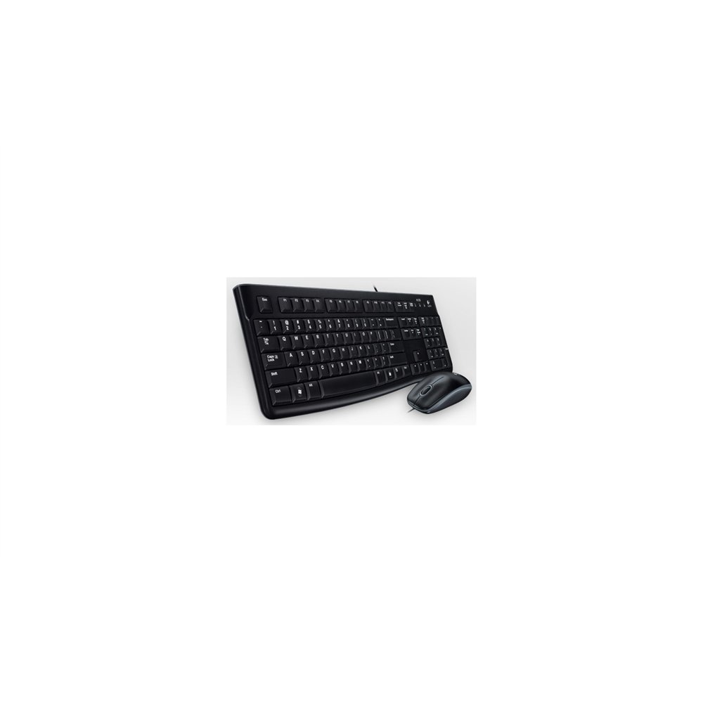 logitech desktop mk120 uk teclado y raton usb qwerty ingles del reino unido negro