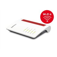 avm fritz! box 7530 ax router inalambrico gigabit ethernet doble banda 2.4 ghz / 5 ghz rojo blanco