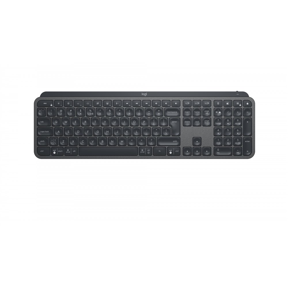 teclado logitech mx keys for business rf wireless + bluetooth español grafito