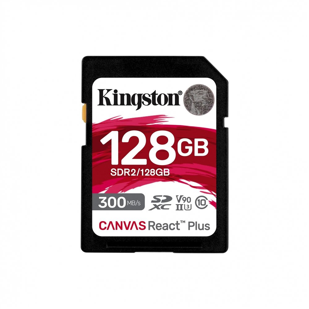 kingston technology canvas react plus 128 gb sd uhs-ii clase 10