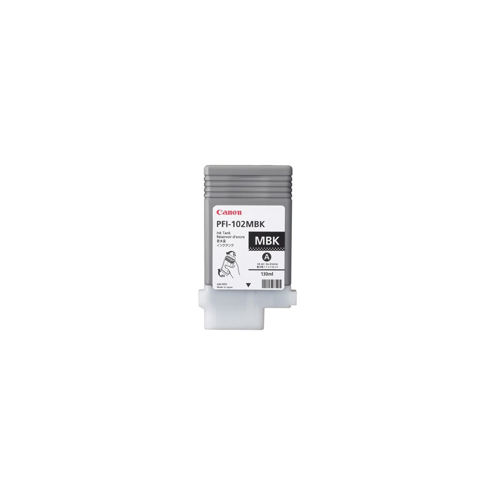 canon pfi-102mbk cartucho de tinta original negro mate