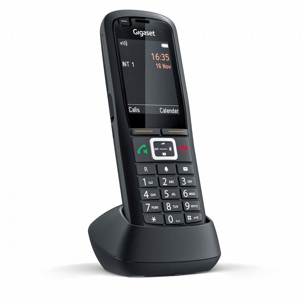 gigaset r700h pro teléfono dect identificador de llamadas negro