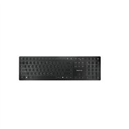 cherry kw 9100 slim teclado rf wireless + bluetooth qwerty inglés negro